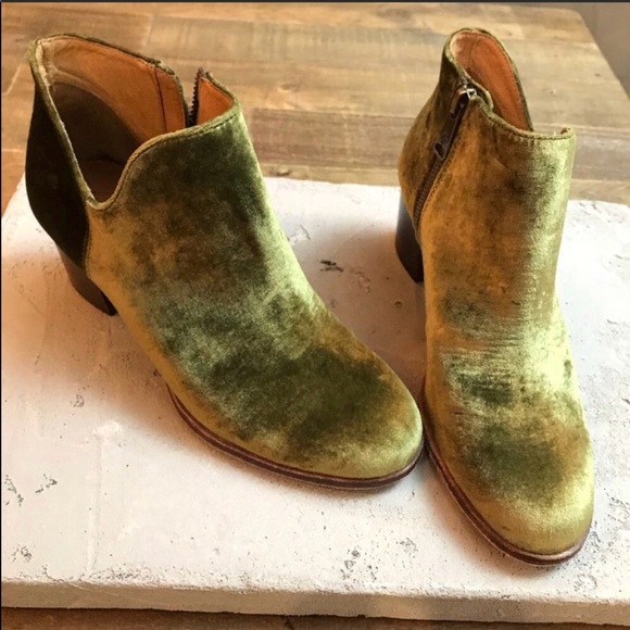 Last One Anthropologie Patricia Nash Green Booties - Picture 5 of 8